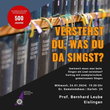 Thumbnail for 500 Jahre Evangelisches Gesangbuch.  Verstehst Du, was Du da singst?