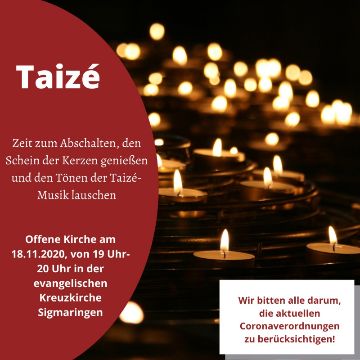 Thumbnail for Offene Kirche mit Kerzen und Taizémusik